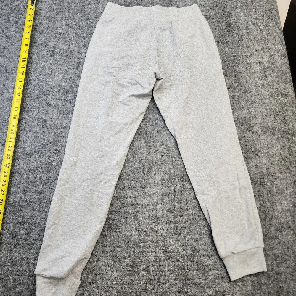 Alo Yoga Women's Gray Jogger Pants XS Pull-On Knit Pockets Cotton Blend